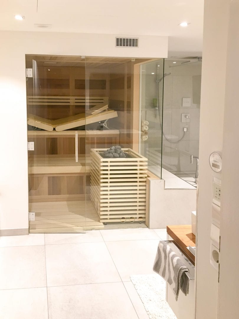 Sauna Ultraline Glasfront Glaseck 2